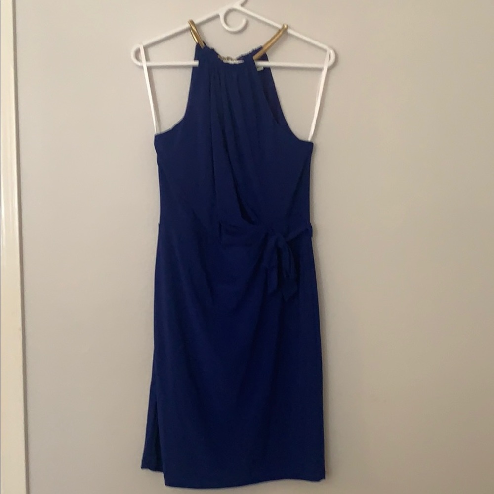 Beautiful royal blue cocktail dress knee length